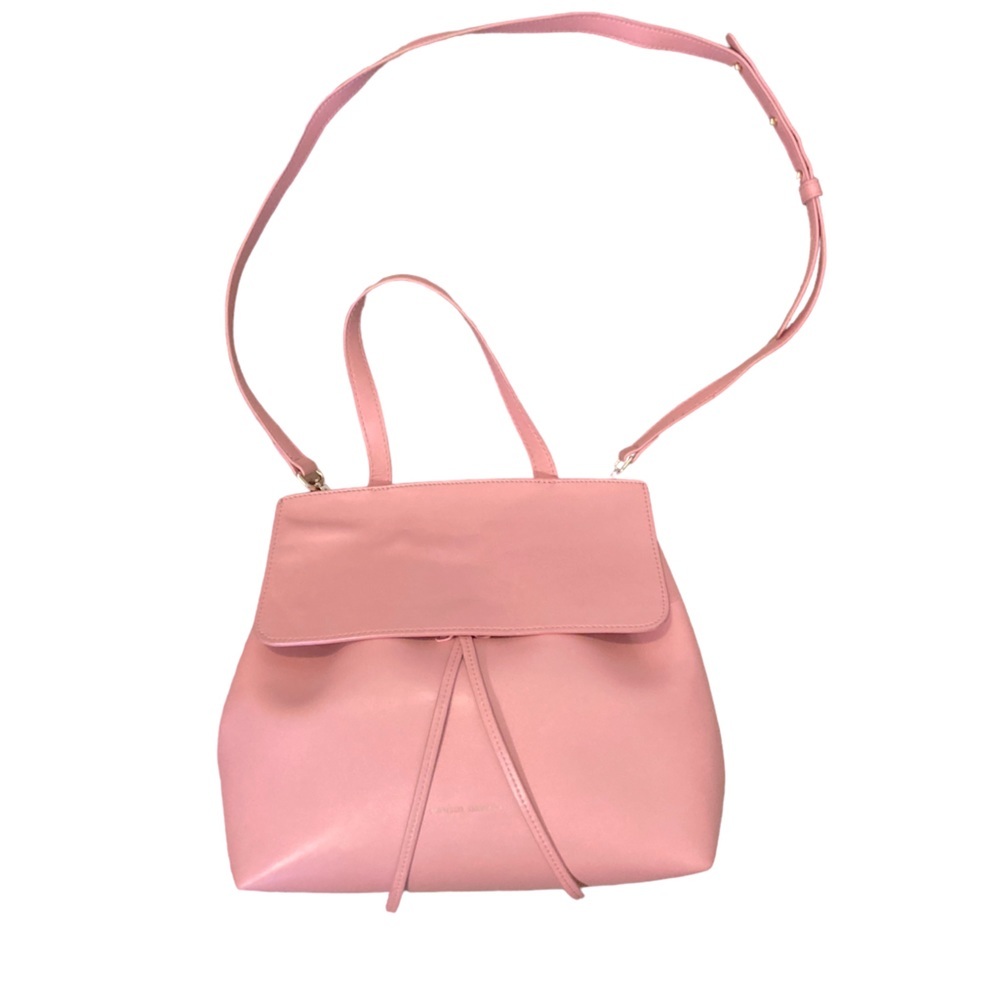 Mansur Gavriel Lady Bag Pink Leather Crossbody Top Handle Drawstring Women’s